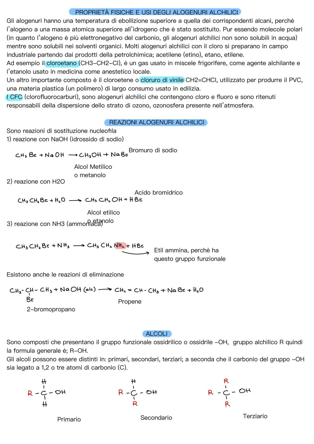 Gruppi funzionali
Per classificare l'enorme varietà di composti organici, si ricorre ad una suddivisione in classi, basato su
particolari po