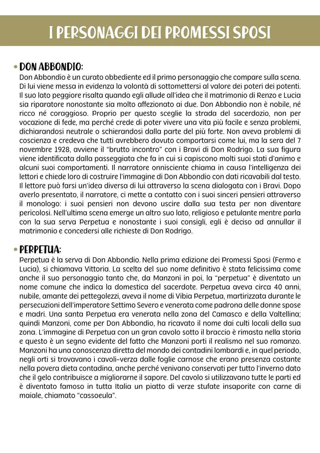 I PERSONAGGI DEI PROMESSI SPOSI
• DON ABBONDIO:
Don Abbondio è un curato obbediente ed il primo personaggio che compare sulla scena.
Di lui 