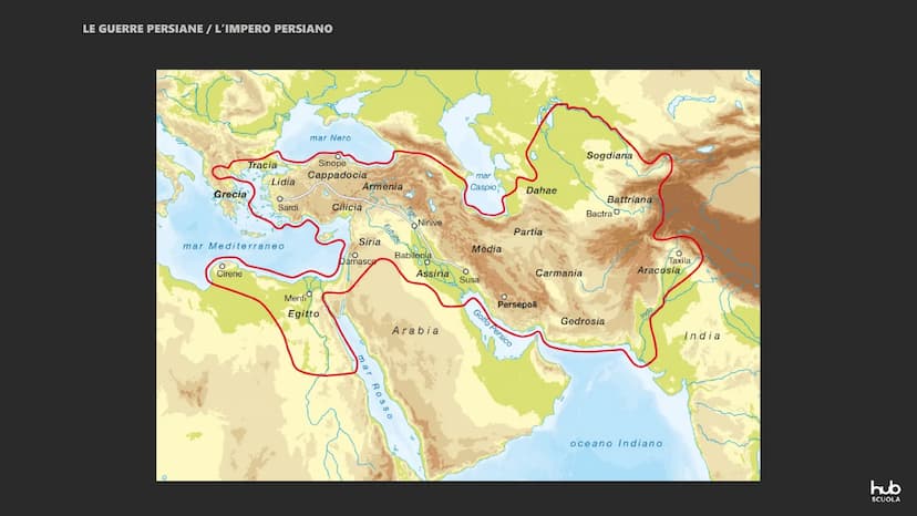 FOLIERE
12
Le guerre persiane
HERAKLEAS
LDAVD
1874
CO LE GUERRE PERSIANE
L'IMPERO PERSIANO
Nel VI e nel V secolo a. C., un piccolo stato sul