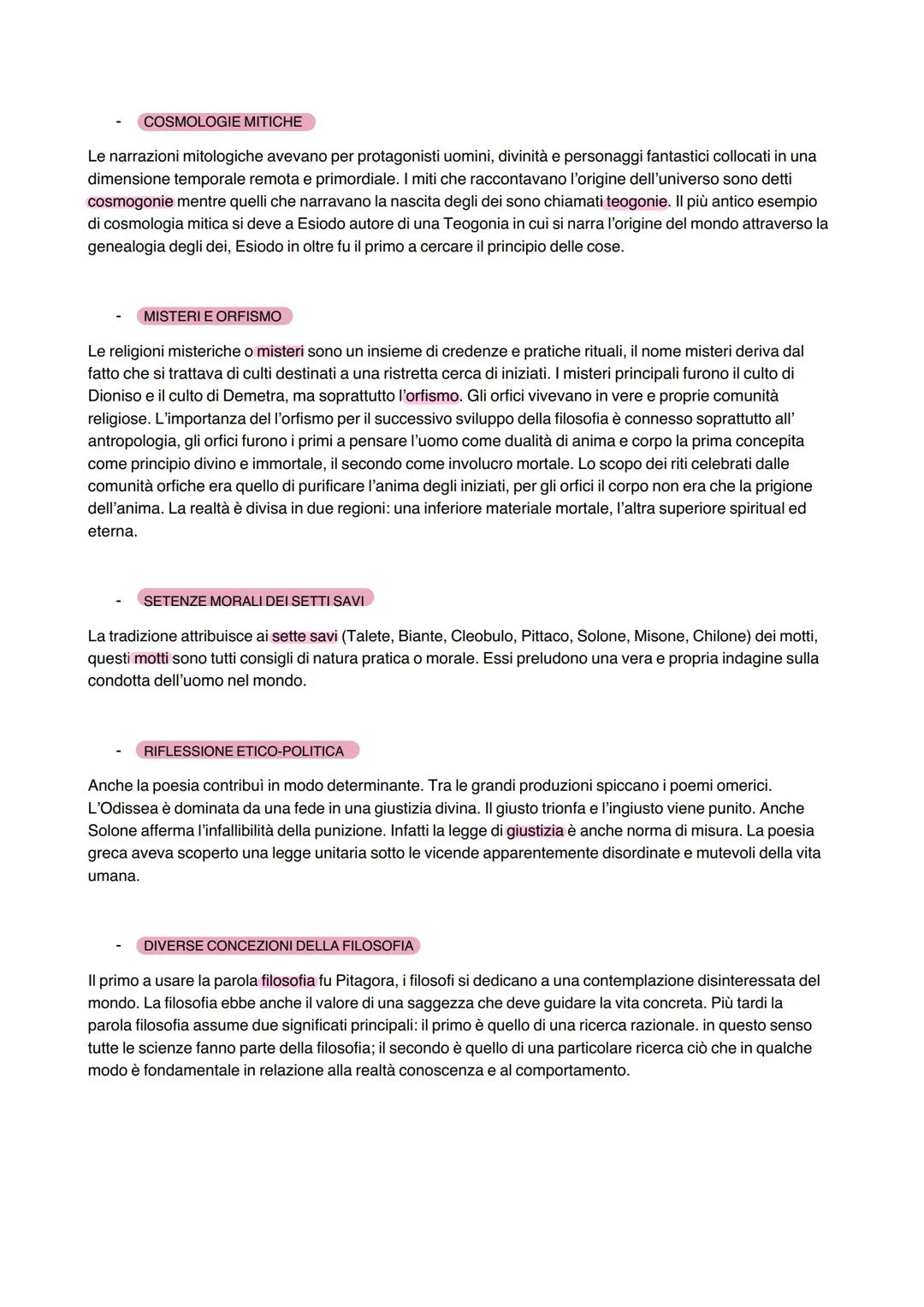 dalle cosmologie mitiche a Parmenide