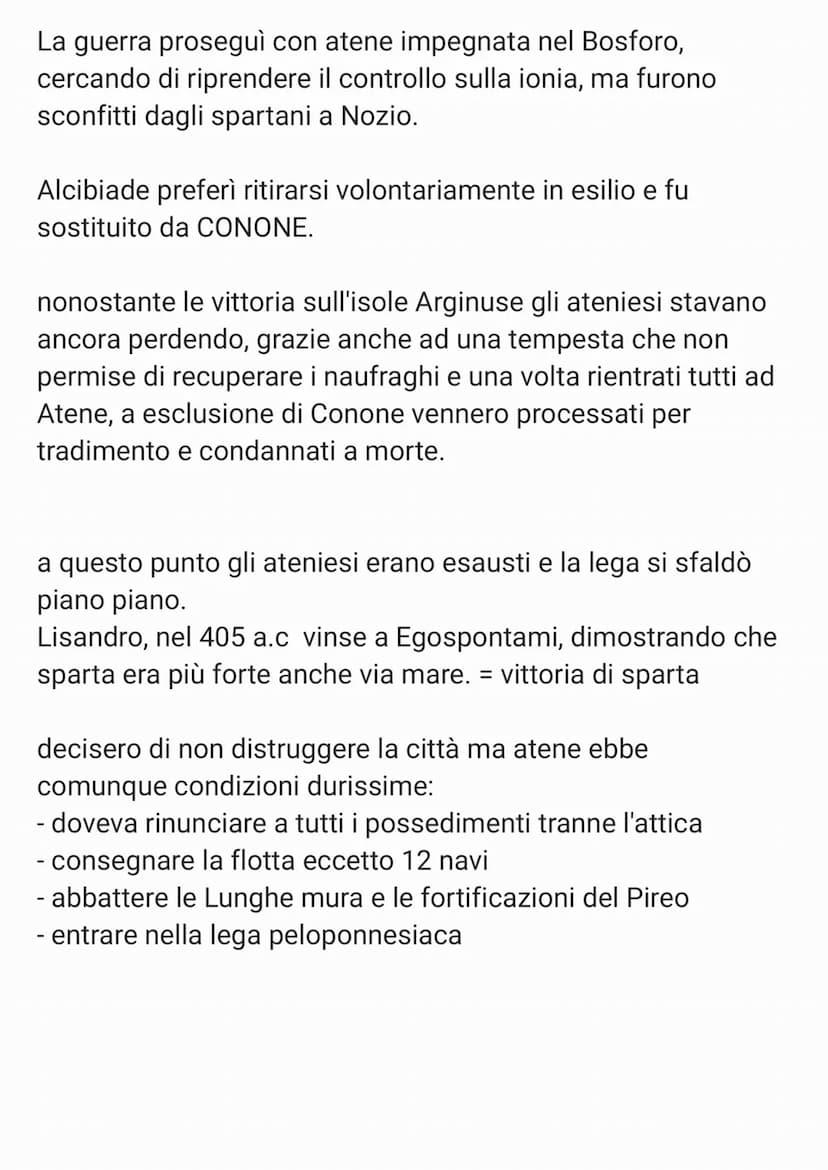 IL CONFLITTO TRA SPARTA E ATENE
Nonostante la perdita di numerosi combattenti durante il
conflitto con i persiani, l'impero orientale era pr