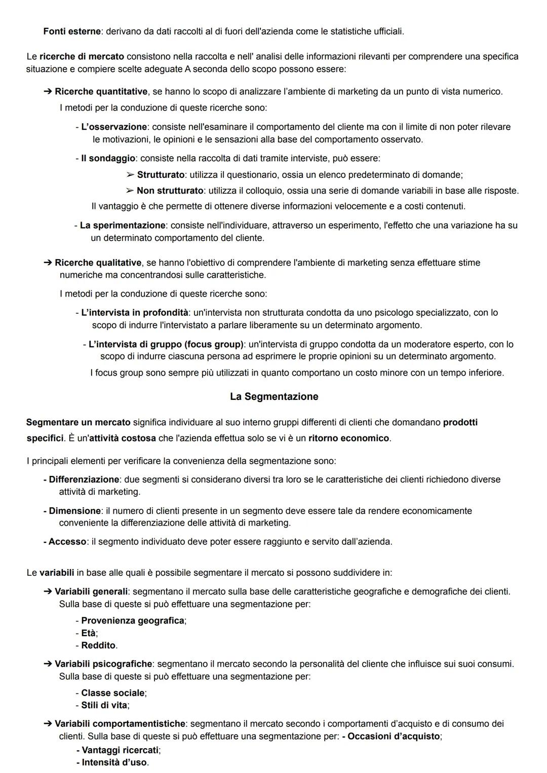 Il Marketing
È l'insieme delle attività e degli strumenti utilizzati dall'azienda per conquistare e fidelizzare i clienti.
L'attività di mar