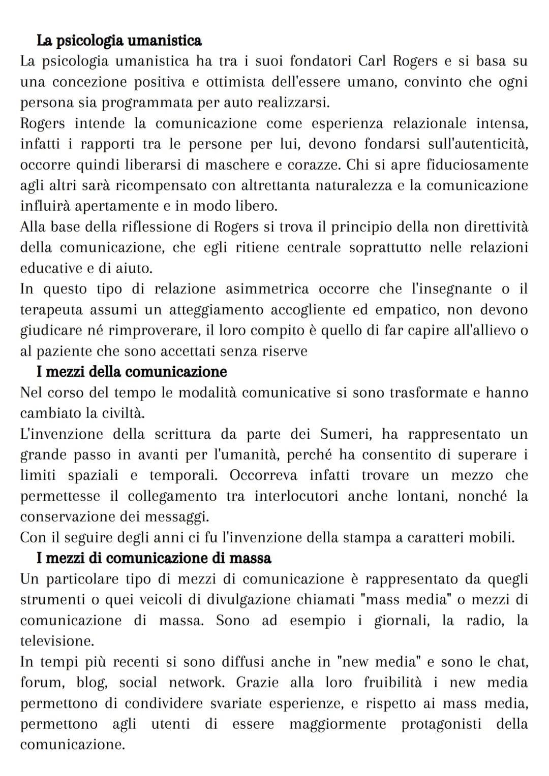 La comunicazione
communis (dal latino), comune --> comunicazione
Originariamente, il termine "comunicazione" significava condivere
esperienz