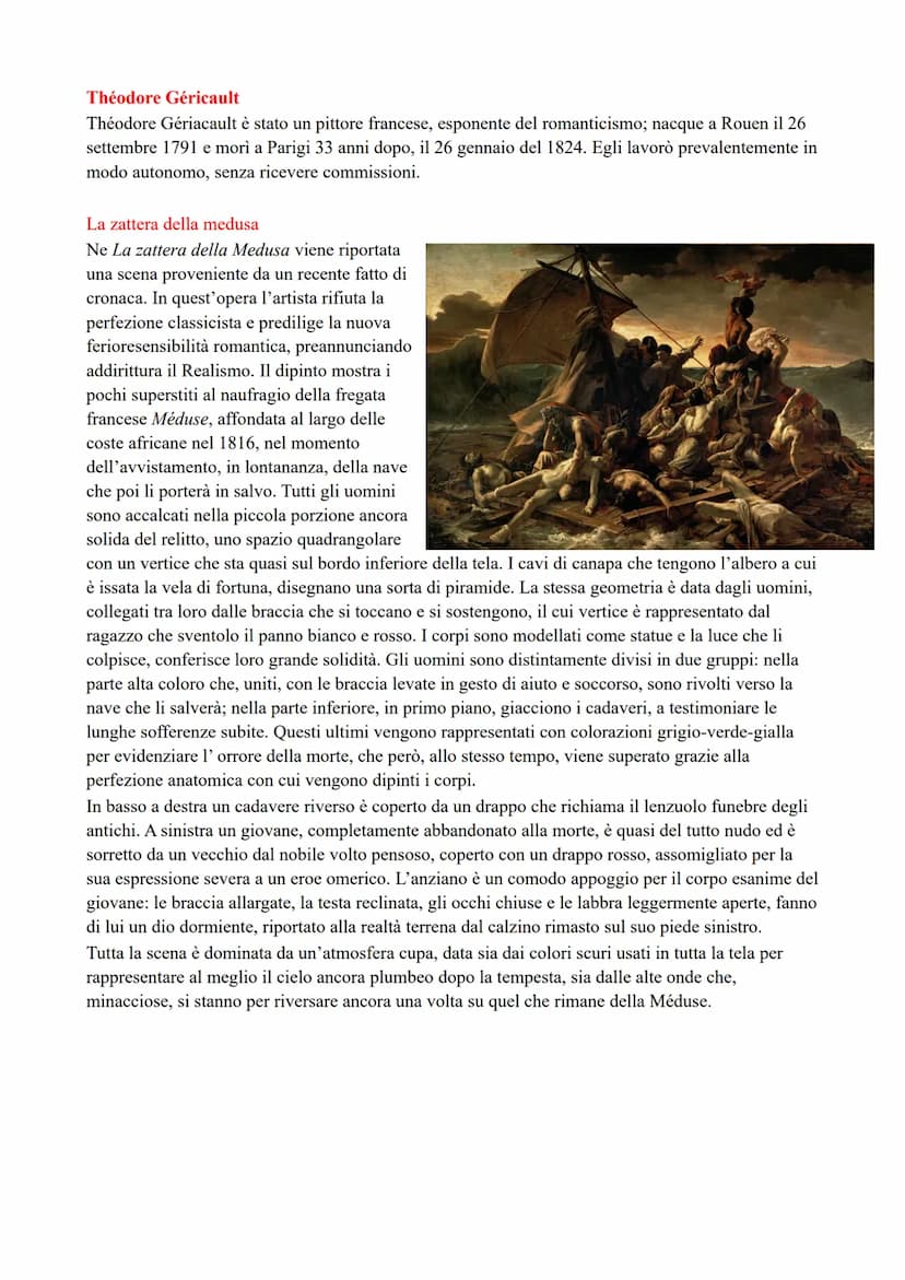 ROMANTICISMO
Tra la fine del 700 e l'inizio dell'800, si diffonde in Germania e in altri paesi europei un movimento
culturale detto Romantic