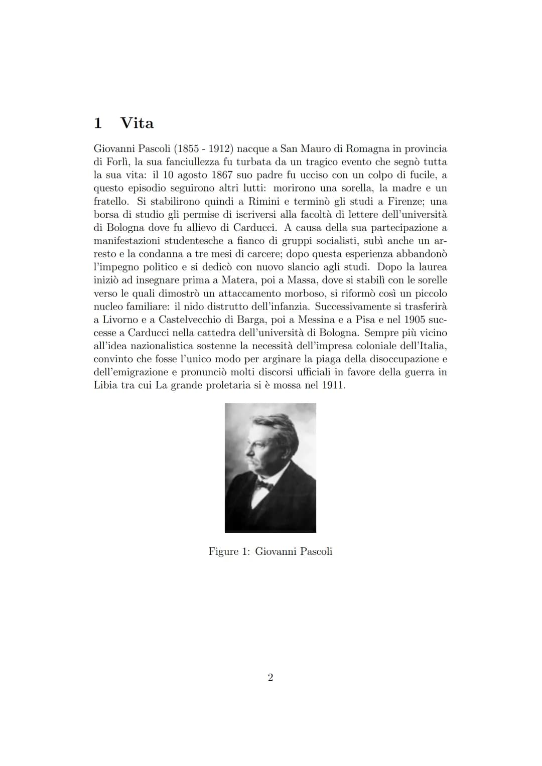 Indice
1 Vita
2 Opere
Giovanni Pascoli
2.1 Myricae
2.2 I poemetti
2.3 I canti di Castelvecchio
2.4 I poemi conviviali
2.5 Odi e inni
2.6 I c