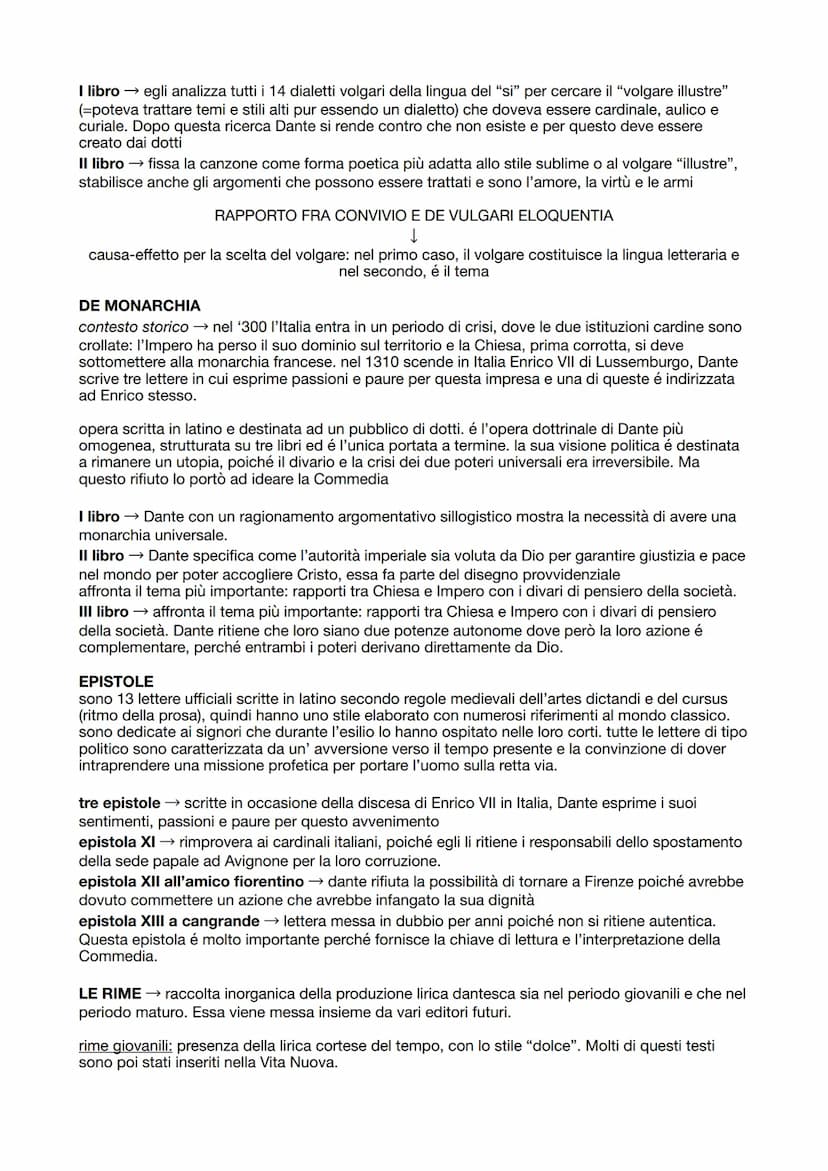 DANTE
VITA → nasce a Firenze nel 1265 da una famiglia della piccola nobiltà di parte guelfa e durante
l'infanzia riceve una raffinata educaz