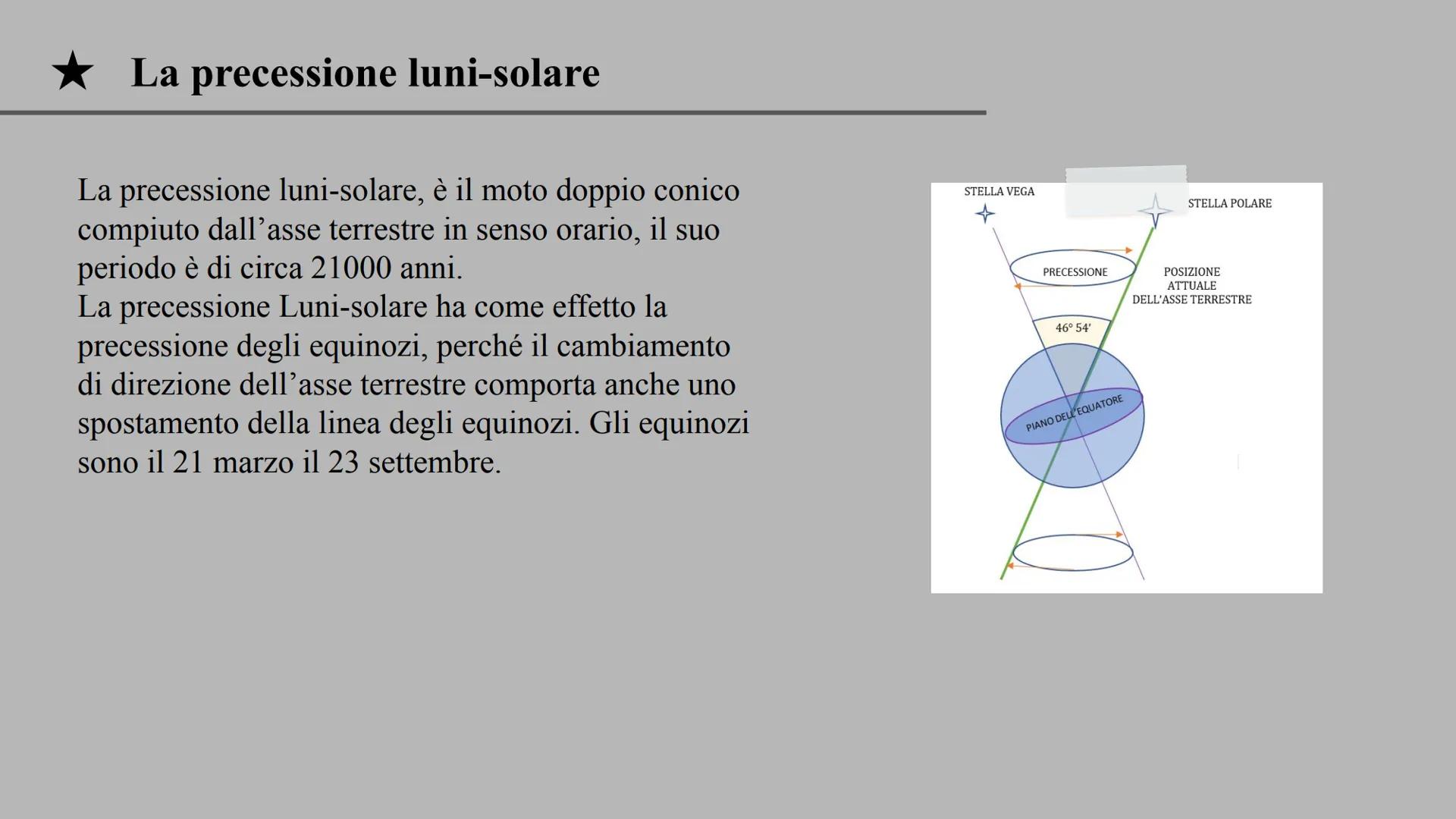 # I MOTI MILLENARI DELLA TERRA.

I moti millenari sono movimenti
che la terra compie in tempi
lunghi migliaia di anni. Questi
moti si eserci