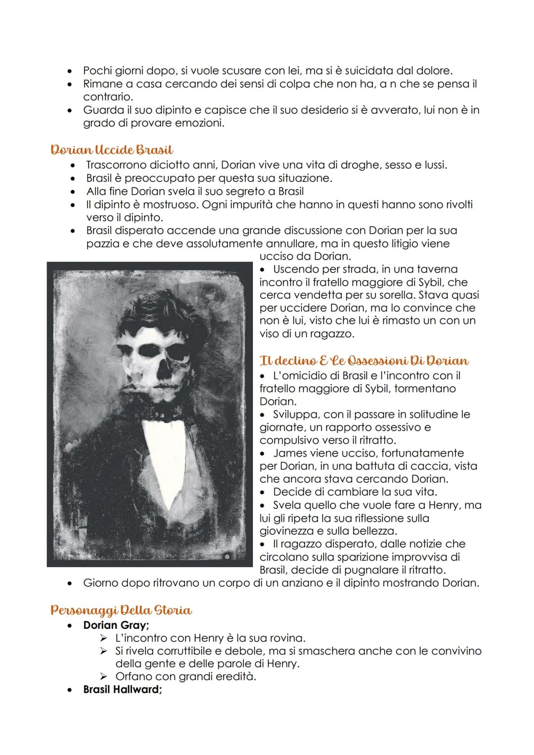 Il Ritratto Di Dorian Gray
La Prefazione
●
Nella Prefazione, l'autore si sofferma sul concetto di arte.
L'arte è al tempo stesso superficie 