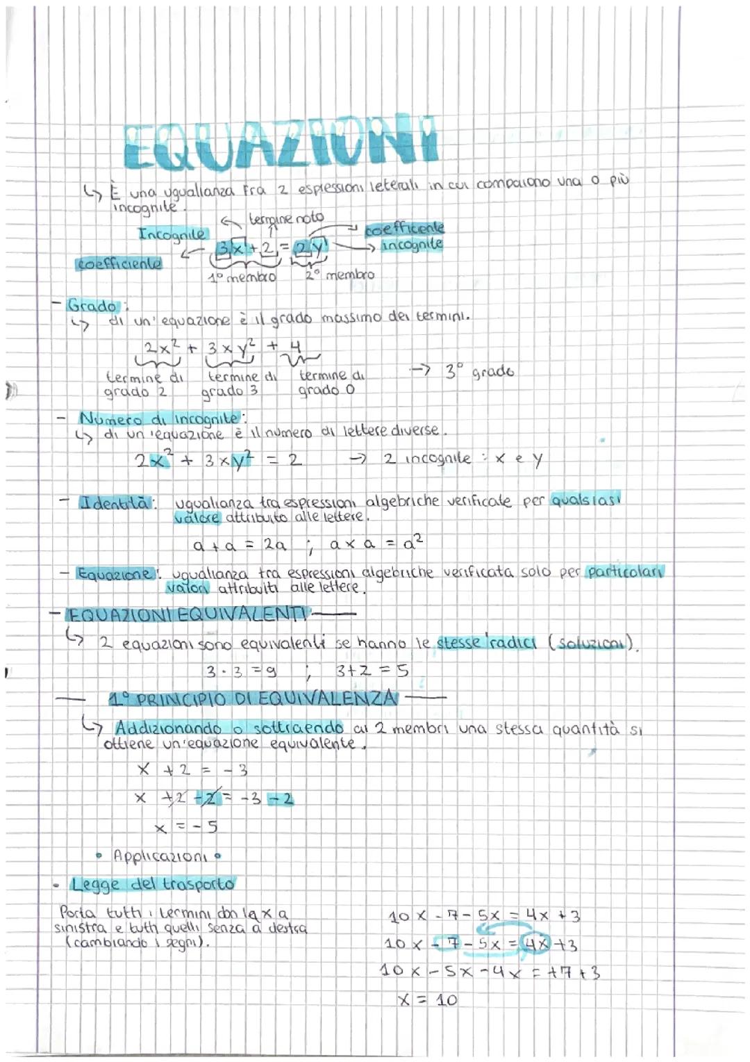 Equazioni