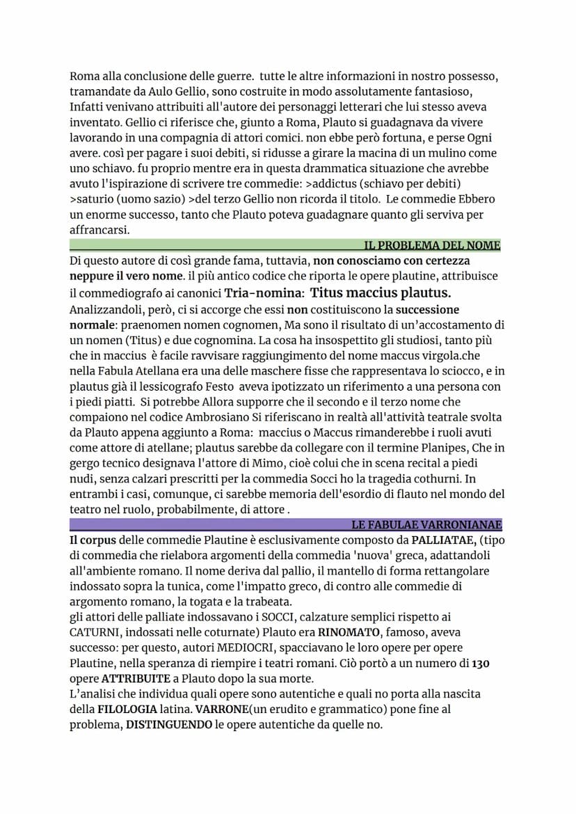 GNEO NEVIO
È il primo autore di origine latina (ciò indica che la letteratura romana sta
maturando). Nacque a Capua intorno al 270 a.C. ed è