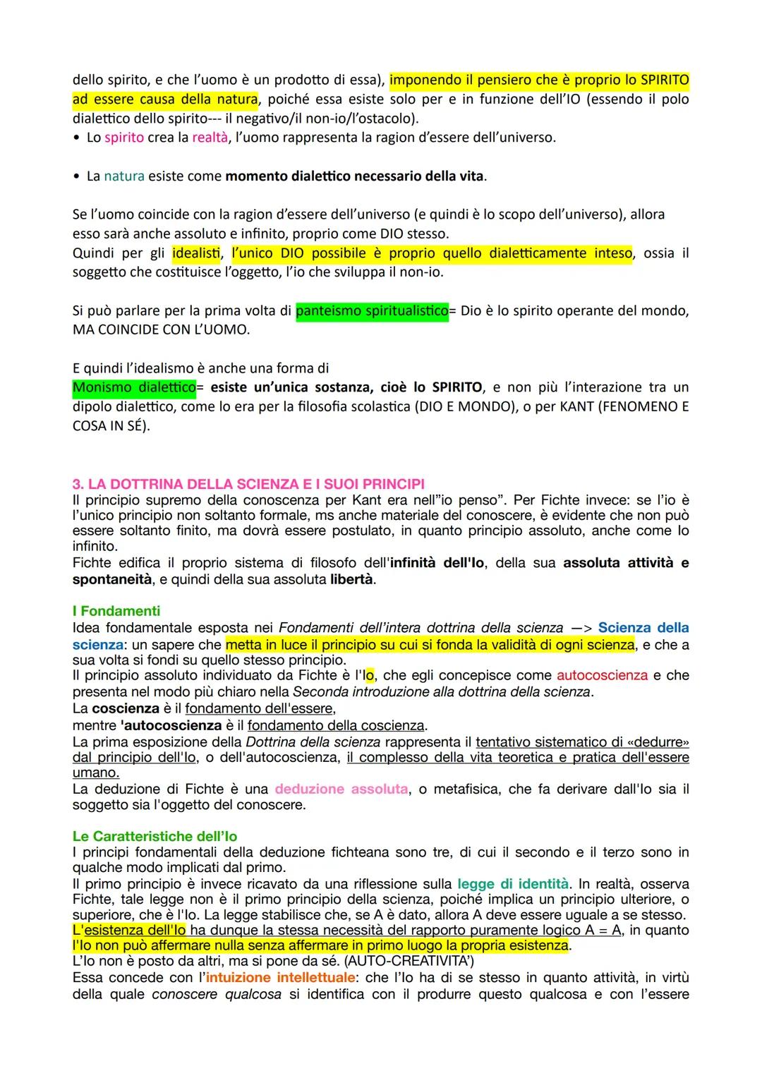 FICHTE
1. L'ORIGINE DELL'IDEALISMO NEL DIBATTITO SULLA "COSA IN SÉ"
L'idealismo pone le sue radici prendendo fortemente spunto dai quei filo