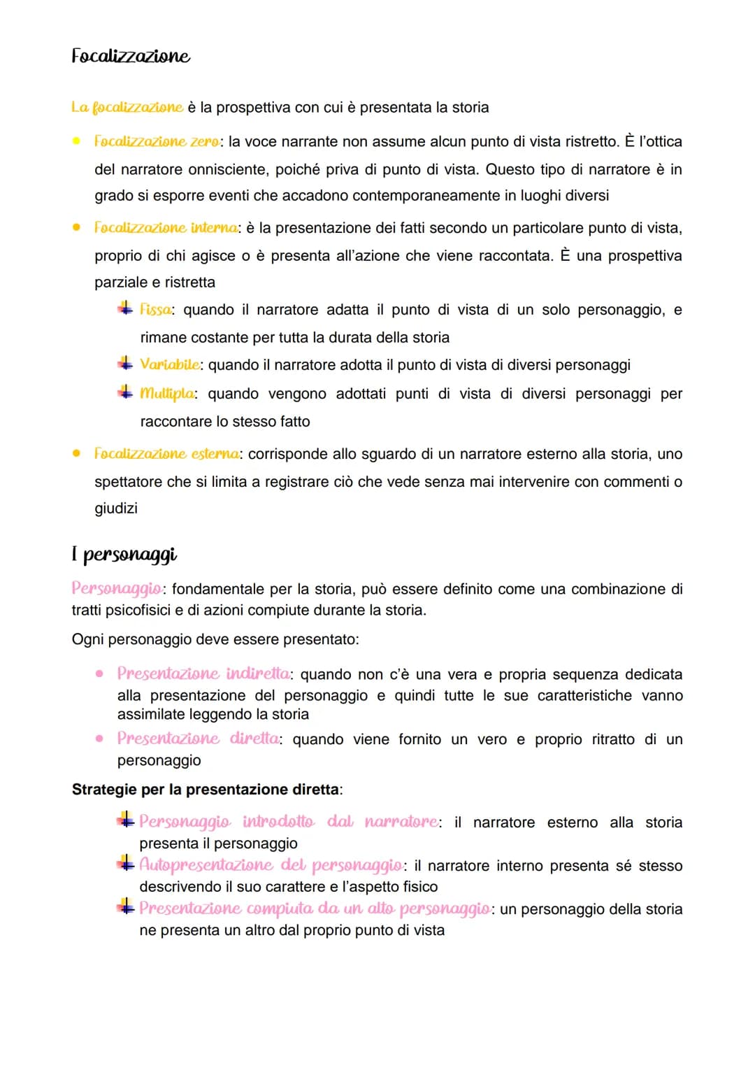 La struttura del racconto
Il testo narrativo riferisce una storia, cioè una serie di eventi collegati tra loro
Fabula: Gli eventi narrati se