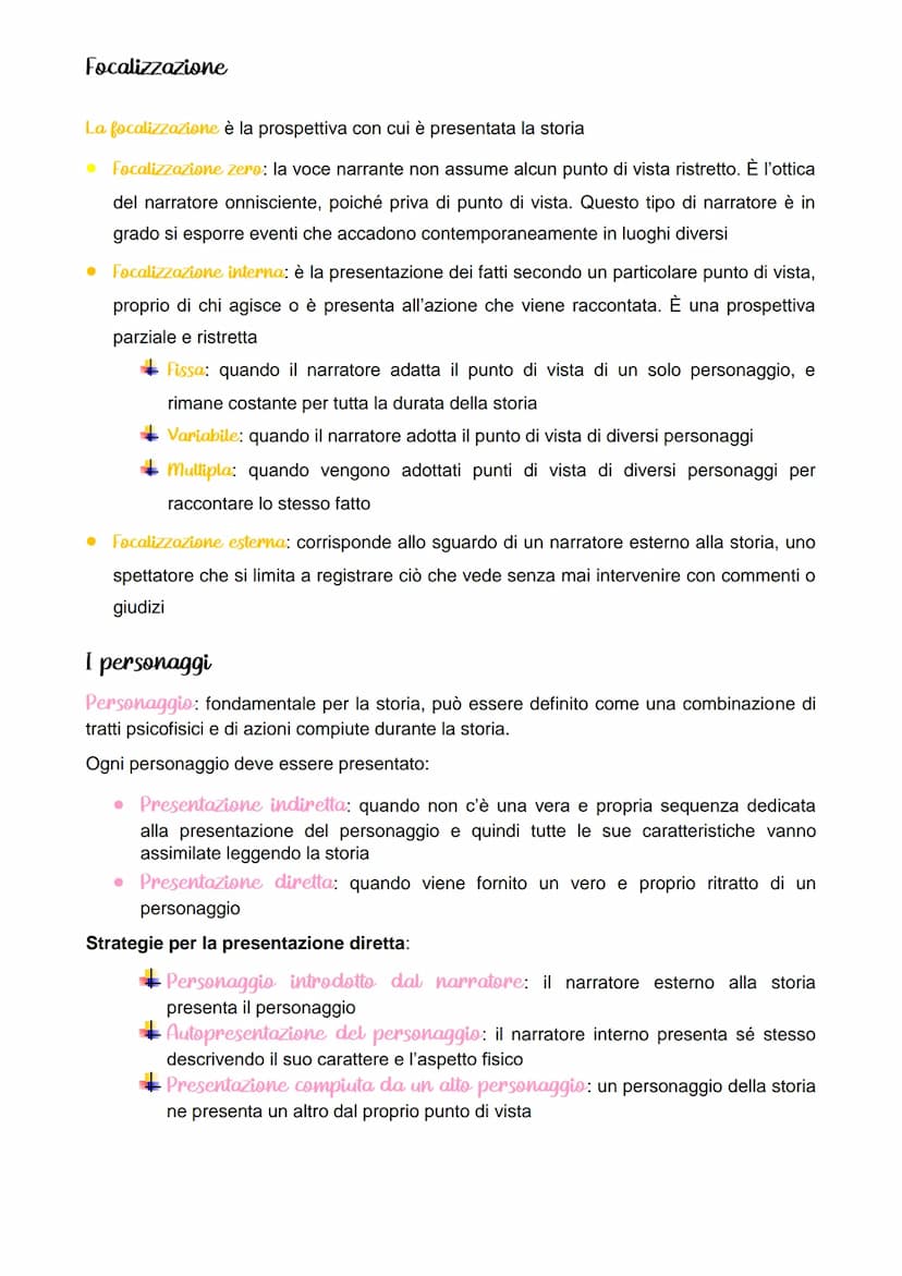 La struttura del racconto
Il testo narrativo riferisce una storia, cioè una serie di eventi collegati tra loro
Fabula: Gli eventi narrati se