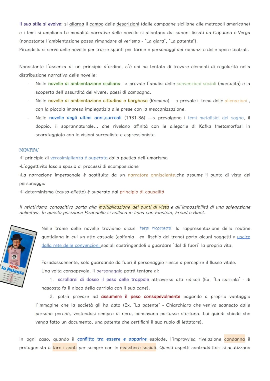 Il suo stile si evolve: si allarga il campo delle descrizioni (dalle campagne siciliane alle metropoli americane)
e i temi si ampliano. Le m