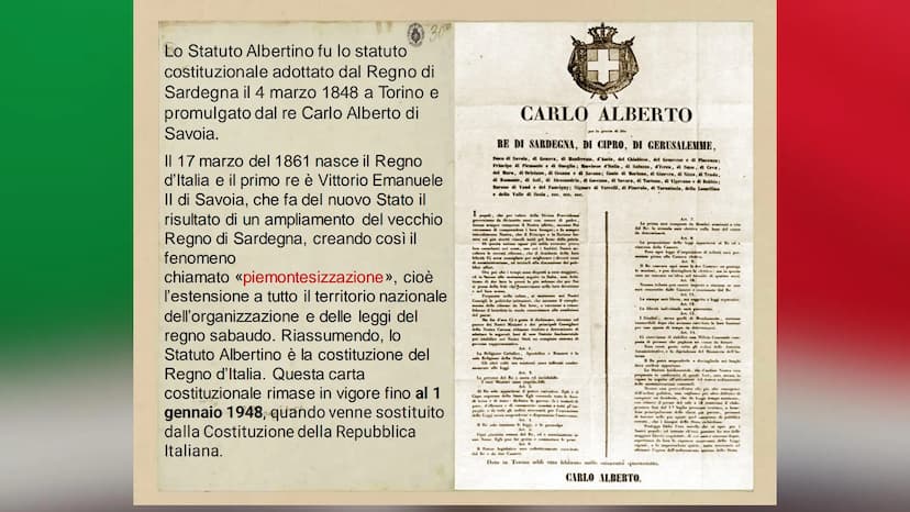 LA COSTITUZIONE
ITALIANA
Classe 4^C
REPVBBLICA ITALIANA A. 100
QUANDO È NATA LA
COSTITUZIONE E' nata la Repubblica italiana
Umberto partirà 