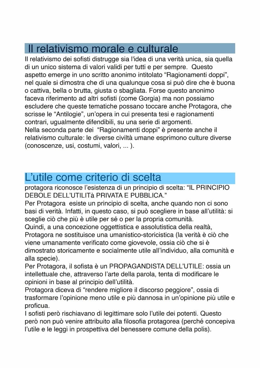 La considerazione dei sofisti nella storia
Nella Grecia arcaica il termine sofista (dal greco sophistes, sapiente) era
sinonimo di "saggio",