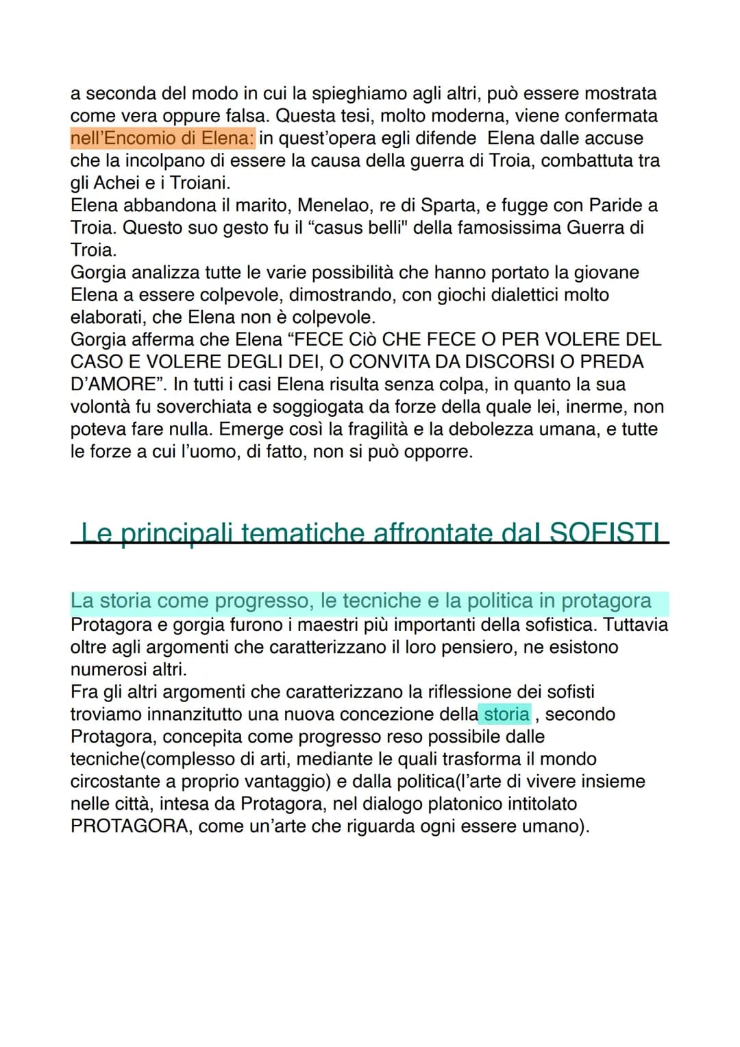 La considerazione dei sofisti nella storia
Nella Grecia arcaica il termine sofista (dal greco sophistes, sapiente) era
sinonimo di "saggio",