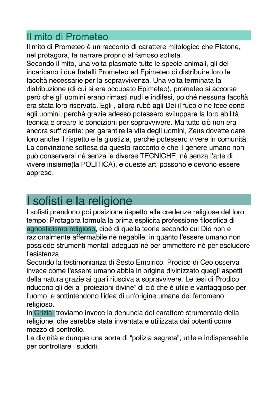 La considerazione dei sofisti nella storia
Nella Grecia arcaica il termine sofista (dal greco sophistes, sapiente) era
sinonimo di "saggio",