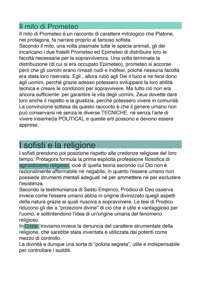 La considerazione dei sofisti nella storia
Nella Grecia arcaica il termine sofista (dal greco sophistes, sapiente) era
sinonimo di "saggio",