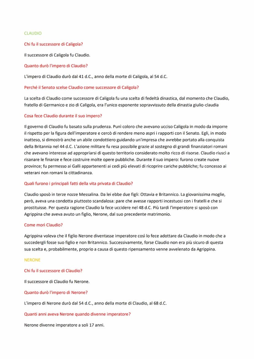 LA DINASTIA GIULIO CLAUDIA
Quando ebbe inizio la dinastia Giulio Claudia?
La dinastia Giulio Claudia ebbe inizio con Tiberio, il successore 