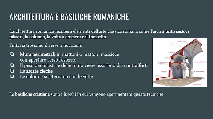 ARTE ROMANICA CARATTERI DELL'ARTE ROMANICA
Si afferma in Europa tra la fine del X fino alla metà del XII secolo
Viene chiamato romanico in q