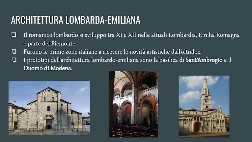 ARTE ROMANICA CARATTERI DELL'ARTE ROMANICA
Si afferma in Europa tra la fine del X fino alla metà del XII secolo
Viene chiamato romanico in q