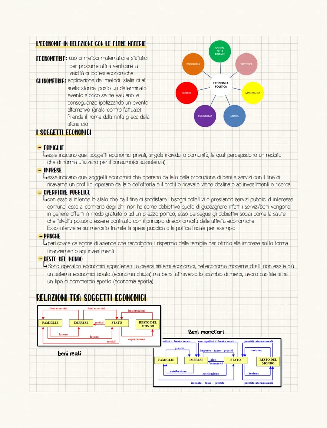 Economia politica
È la scienza che si occupa dello studio e dell'analisi del funzionamento dei sistemi economici
Scienza sociale che studia 
