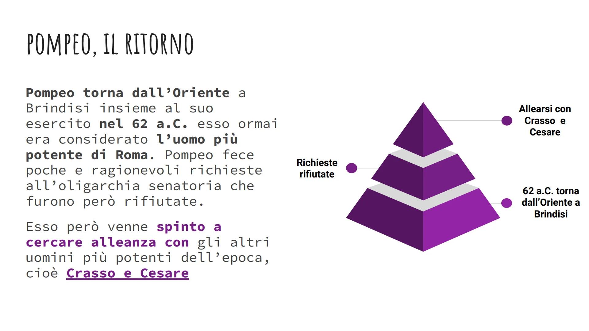 # DA CESARE A OTTAVIANO

Capitolo 12 storia powerpoint pre-verifica LINEA DEL TEMPO

80 A.C.

60 A.C. PRIMO TRIUMVIRATO

70 A.C. POMPEO E CR