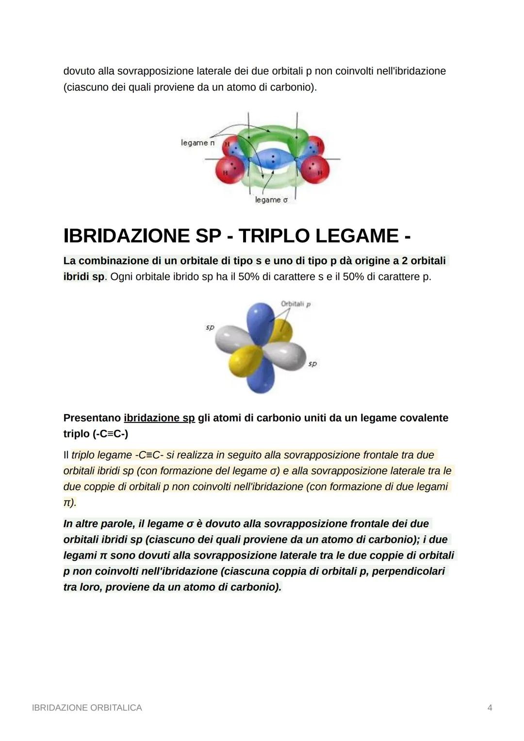 IBRIDAZIONE ORBITALICA
Consideriamo l'atomo di carbonio : la configurazione elettronica del carbonio è
1s2 2s2 2p2. Come si può notare, il c