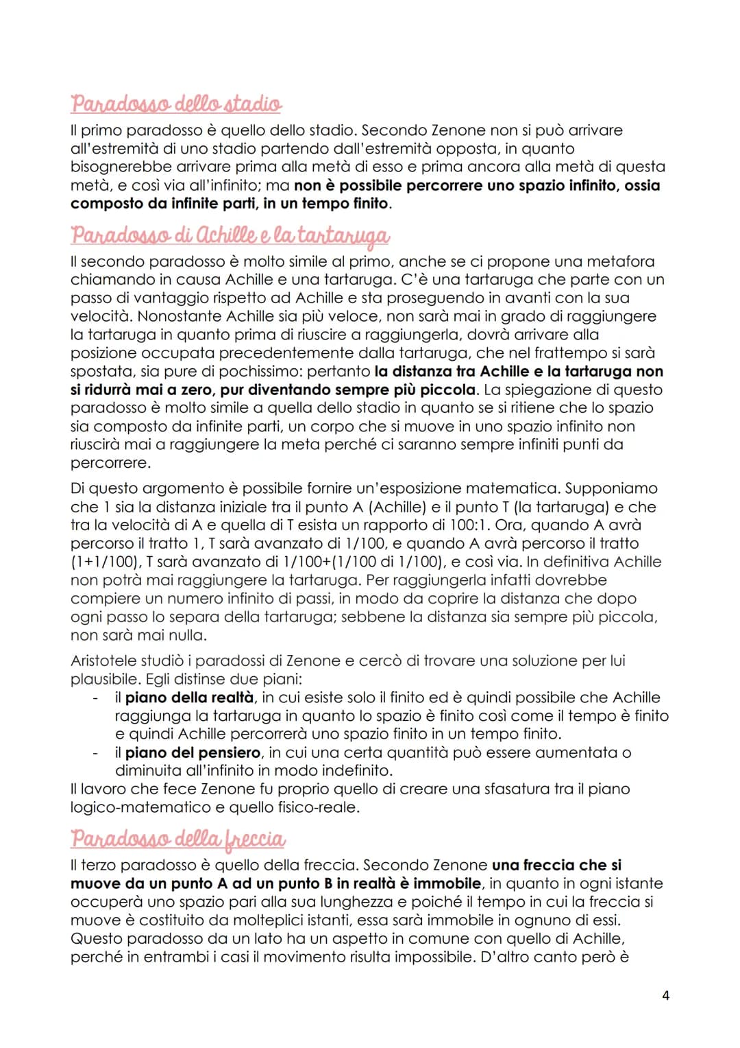 L'indagine sull'essere
1. La filosofia eleatica
L'eleatismo prende il suo nome da una città situata nell'attuale regione della
Campania, a s