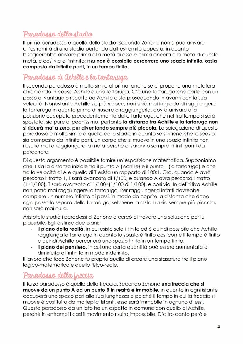 L'indagine sull'essere
1. La filosofia eleatica
L'eleatismo prende il suo nome da una città situata nell'attuale regione della
Campania, a s