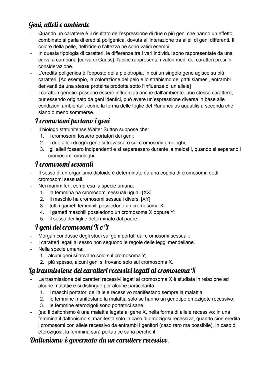 la Genetica di Mendel
La genetica è lo studio dell'eredità, trattata per la prima volta da Gregor Mendel, egli si
chiedeva se la trasmission