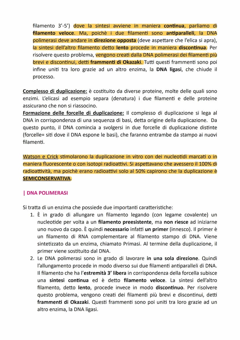 DNA
Nel 1869, un medico svizzero notò all'interno dei globuli bianchi la presenza di una
sostanza molto ricca di fosfato, alla quale diede i