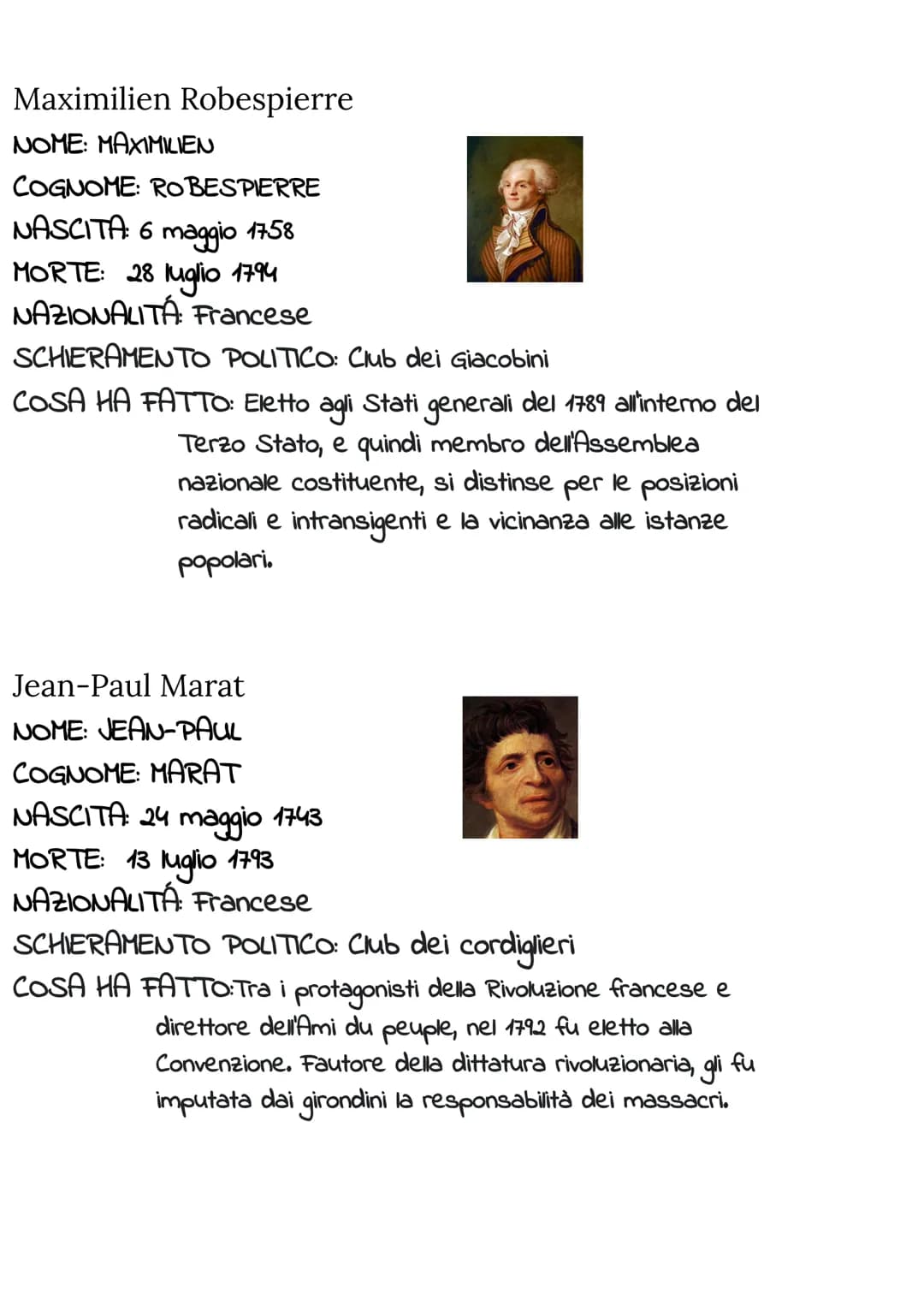 Maximilien Robespierre
NOME: MAXIMILIEN
COGNOME: ROBESPIERRE
NASCITA: 6
maggio
1758
MORTE: 28 luglio 1794
NAZIONALITA: Francese
SCHIERAMENTO
