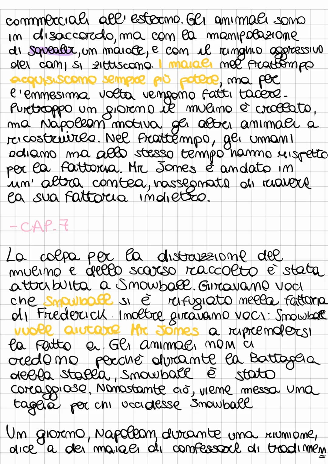Fattoria degli animali
genere:
fiabesco
1943-1944
marratore ommiscente in 3° persona
CAP. 1
●
Personage1:
□ Mr Jones, e' uomo il proprietore