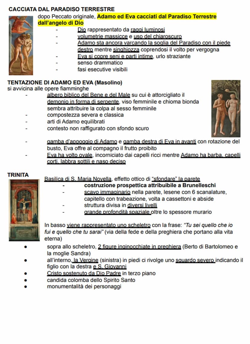MASACCIO
Tommaso di Giovanni Cassai
nasce nel 1401 a Castel San Giovanni e muore nel 1428 a Roma
si trasferisce a Firenze insieme alla madre