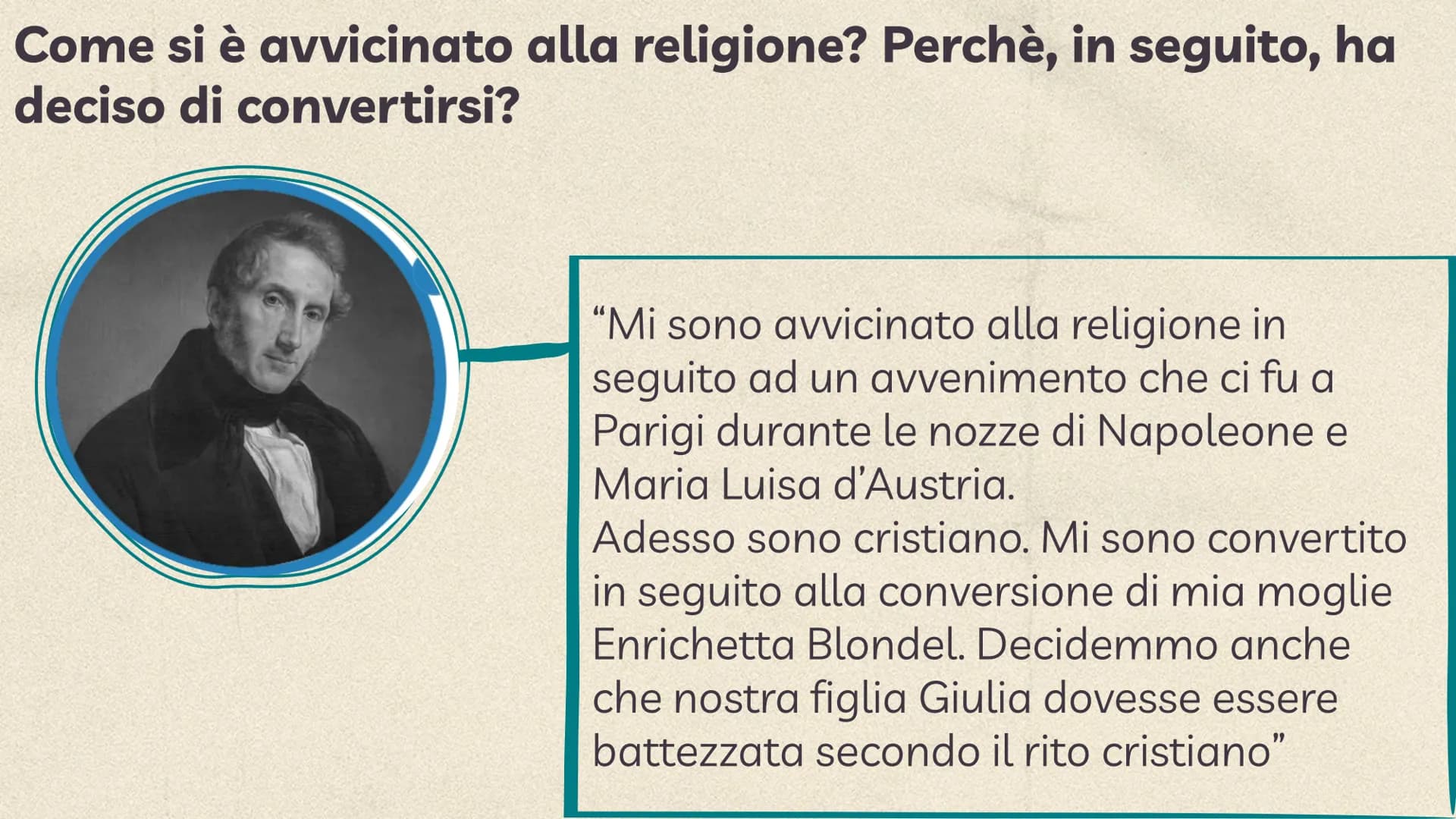 
<p>Salve sig. Manzoni, siamo molto lieti di conoscerla. Dopo aver studiato le vostre opere vorremmo porle alcune domande. E' possibile?</p>