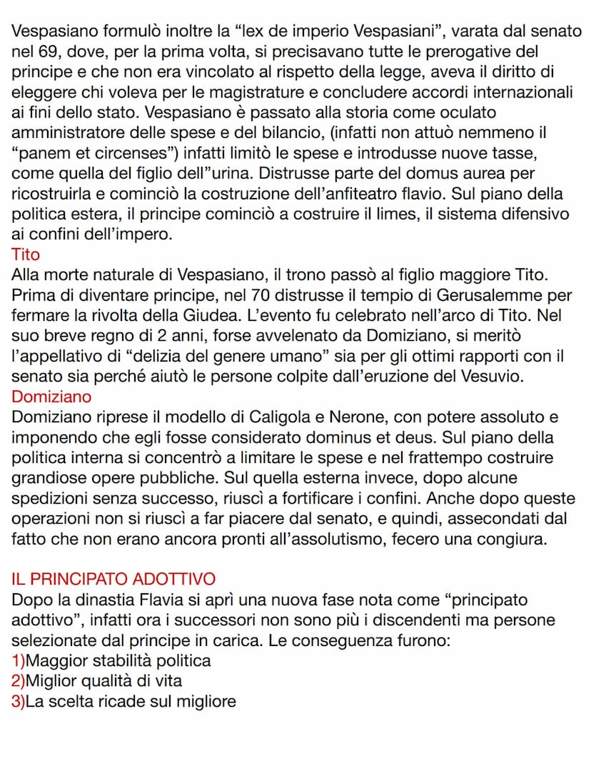 DOPO LA MORTE DI AUGUSTO
Augusto morì nel 14 d.c. e non indicò nessun successore, infatti dal suo
matrimonio ebbe solo una figlia e adottò m