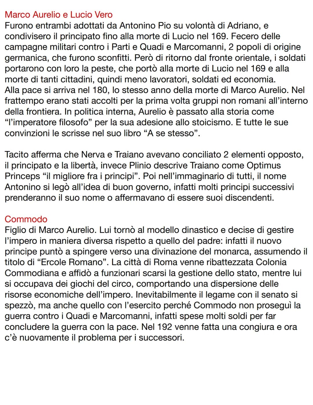 DOPO LA MORTE DI AUGUSTO
Augusto morì nel 14 d.c. e non indicò nessun successore, infatti dal suo
matrimonio ebbe solo una figlia e adottò m