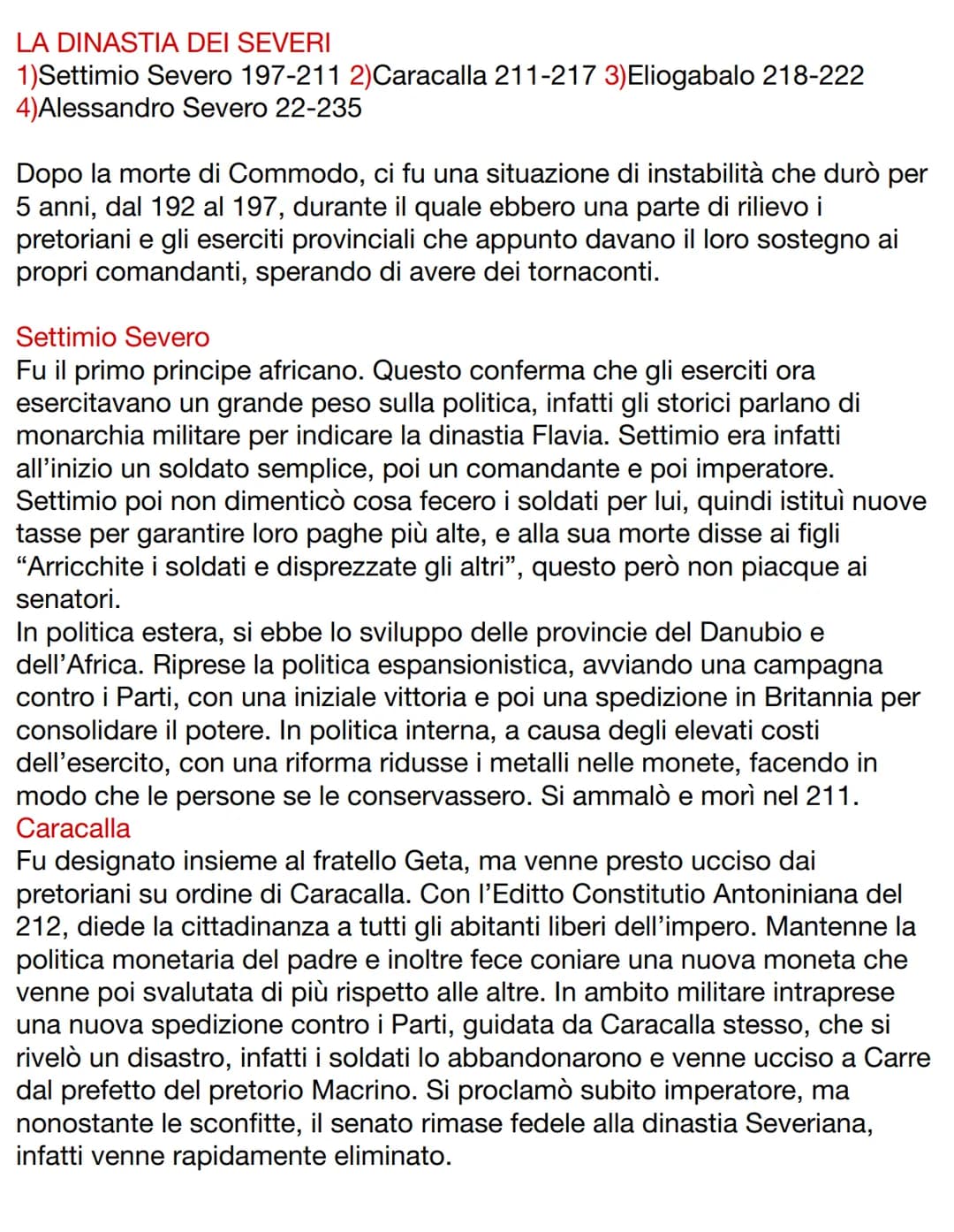 DOPO LA MORTE DI AUGUSTO
Augusto morì nel 14 d.c. e non indicò nessun successore, infatti dal suo
matrimonio ebbe solo una figlia e adottò m