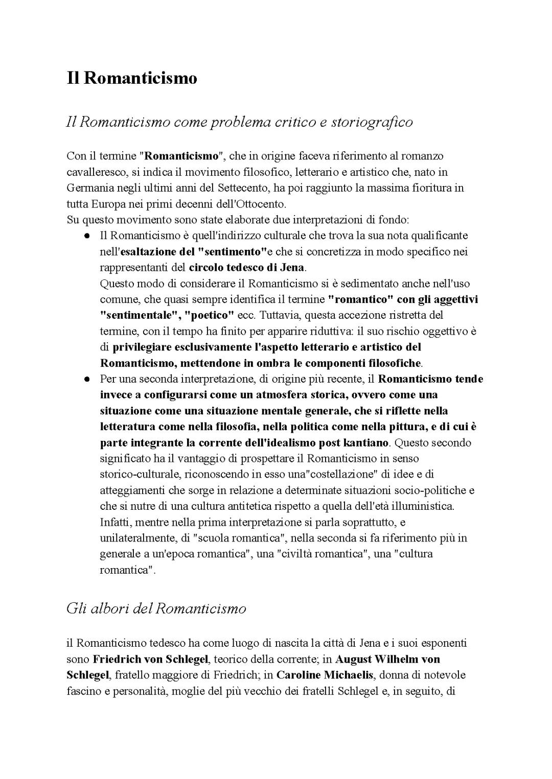 Romanticismo e Hegel