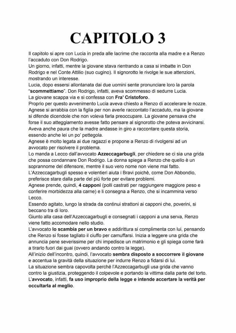 CAPITOLO 1
Il primo capitolo del romanzo I Promessi Sposi è reso celebre dalla frase "Quel ramo
del lago di Como che volge a mezzogiorno", c