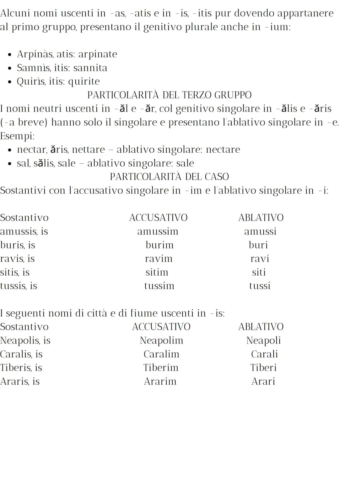 Guida alle Declinazioni Latine: Prima, Seconda e Terza Declinazione
