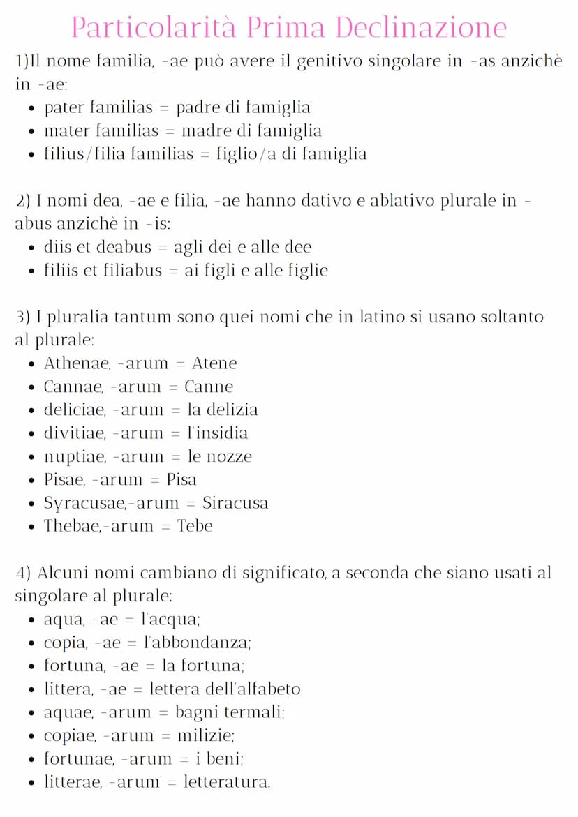 Declinazioni Laitine
S
P
-a -ae
-ae -arum
-is
-as
-ae
-is
N
G
D
-ae
A -am
V
-a
A
-a
S
-US
-i
P
gebze
-i
N
G
-orum
D
-O
-is
A -um -OS
V
-e
-i