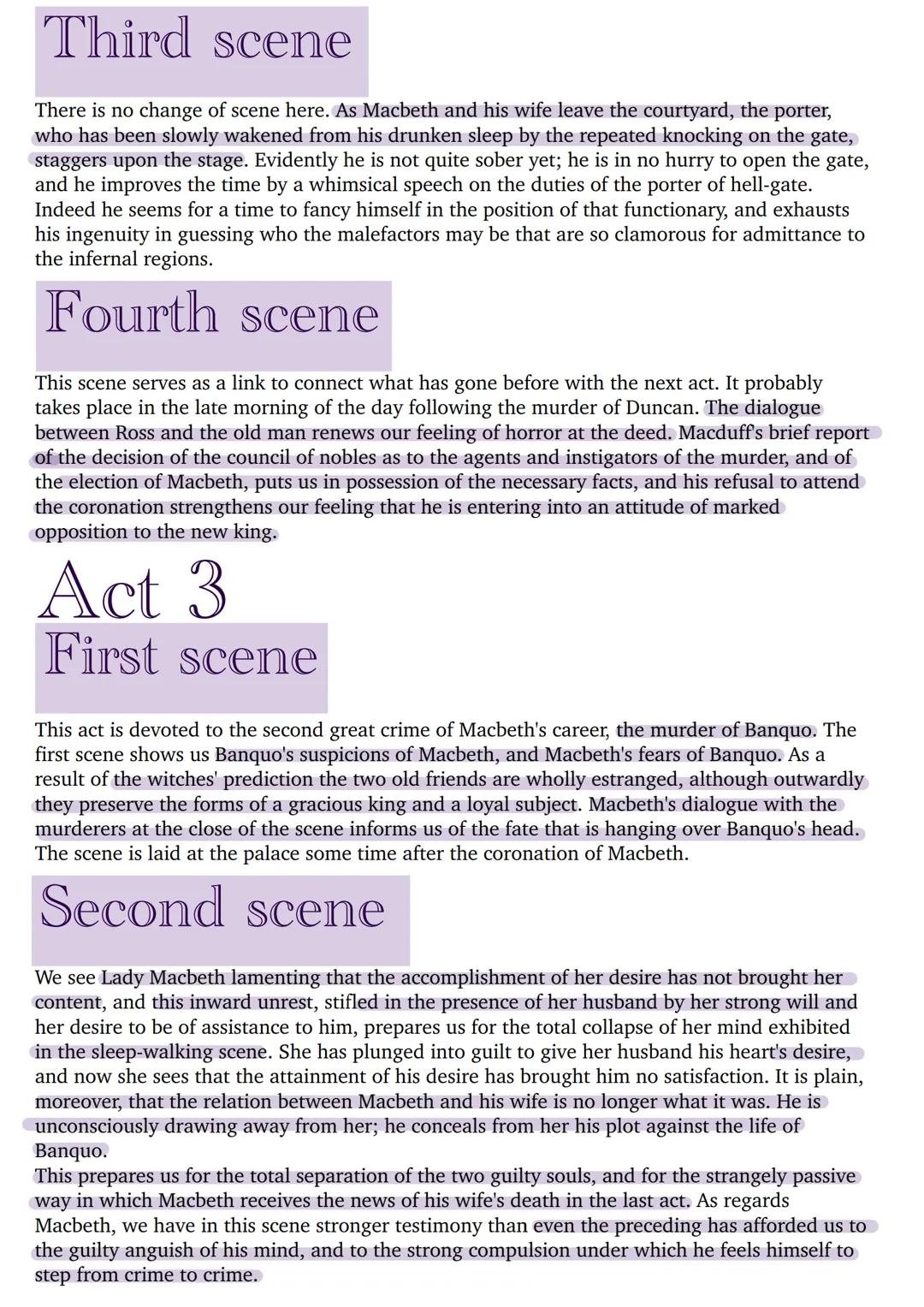 Macbeth
Shakespeare's context: Shakespeare wrote for every
kind of audience and that expresses how they all came from
the same background, a