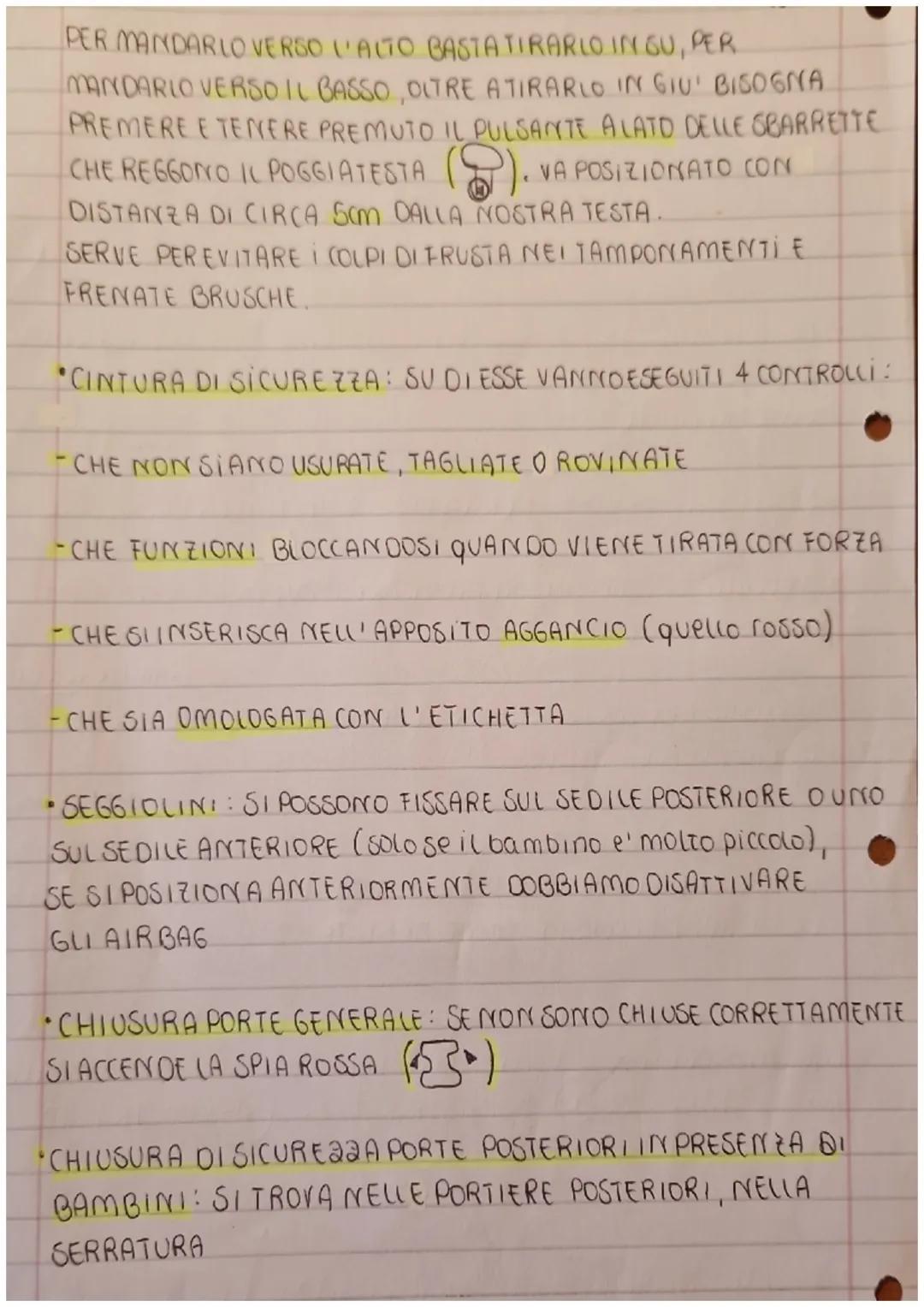 LUT.
eat.
CONTROLLO AUTO:
PRIMA DI PARTIRE:
uno
REGOLARE CORRETTAMENTE IL SEDILE:
ALTE22A: MANIGLIA AL LATO DEL CONDUCENTE DATIRARE TO!
"PRO