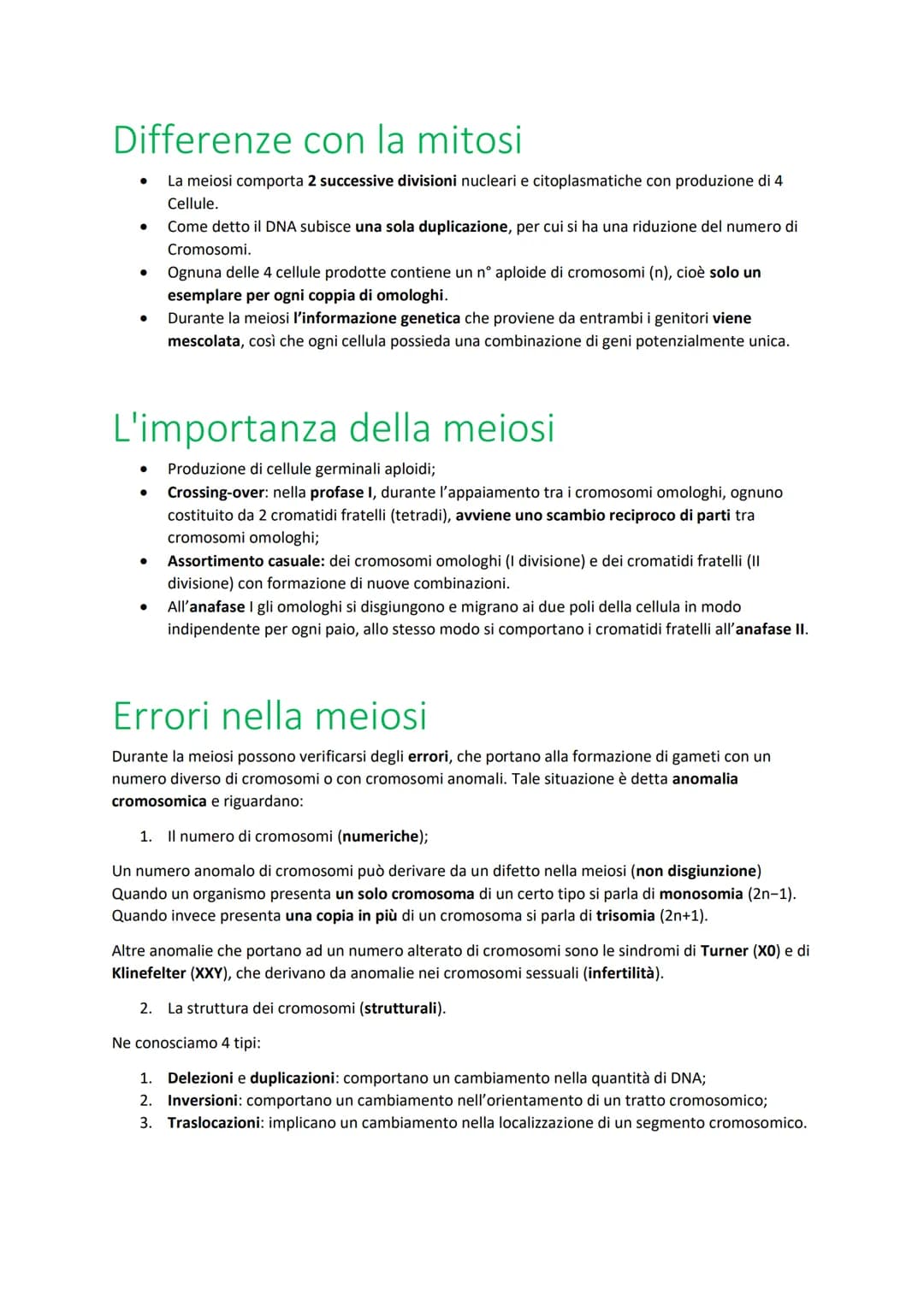 Ciclo cellulare
Insieme di eventi compresi tra la nascita di una cellula eucariote e la sua divisione in
cellule figlie
Interfase:
1. Fase G