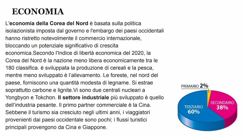 COREA DEL NORD COREA DEL NORD
La Corea del Nord ufficialmente conosciuta
come Repubblica Popolare Democratica di
Corea è uno Stato dell'Asia
