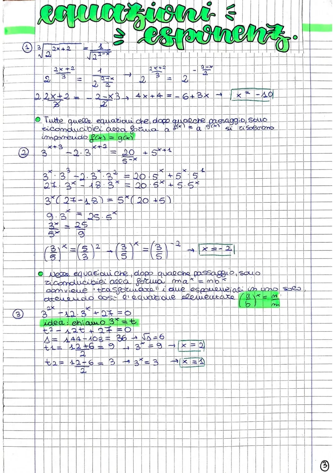 esponentiali
Chiamiamo gumzioni esponenziali tutte quelle funzioni che si
presentano nella forma y=a², com a mumero ceale
positivo e diverso