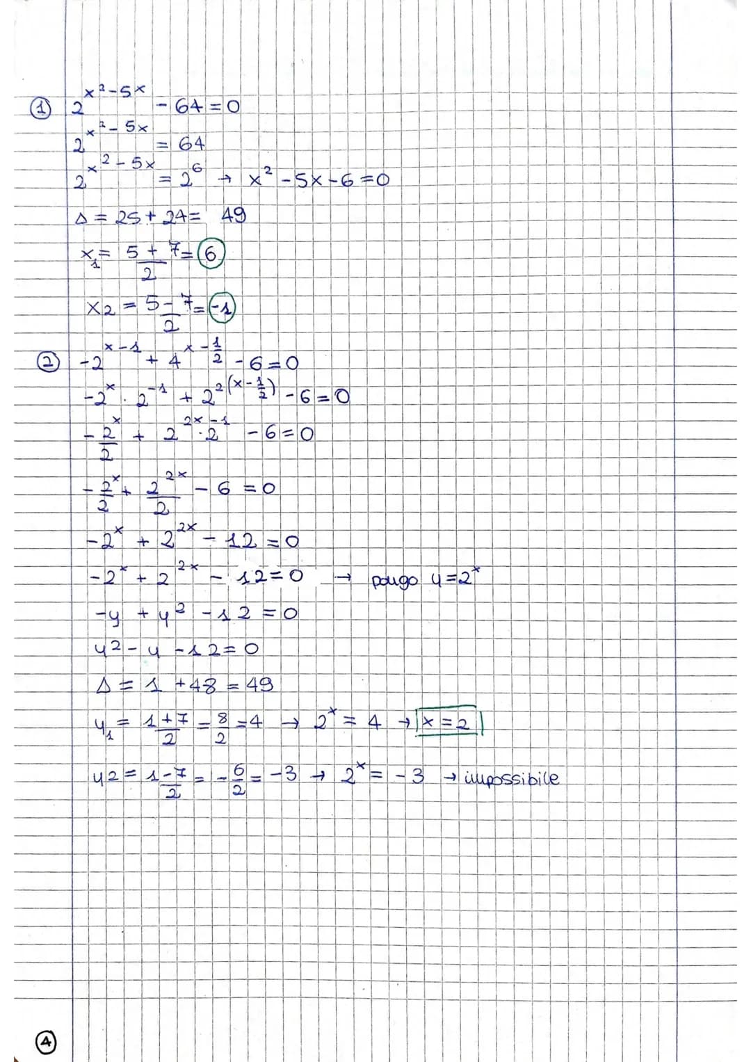 esponentiali
Chiamiamo gumzioni esponenziali tutte quelle funzioni che si
presentano nella forma y=a², com a mumero ceale
positivo e diverso